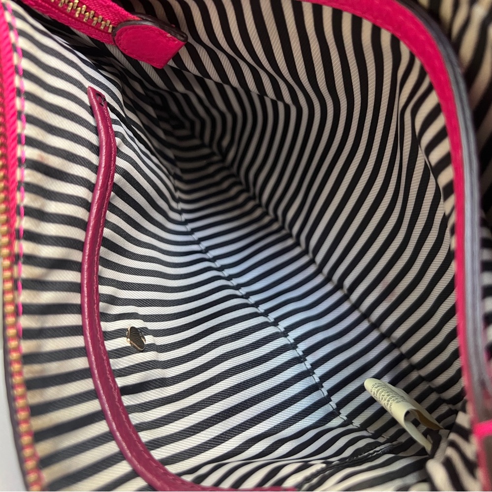 Kate Spade Bright Pink Crossbody Bag with Tassel Accents - Picture 16 of 16